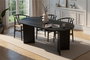 Nordure Sablin Mesa de Comedor Negro Madera